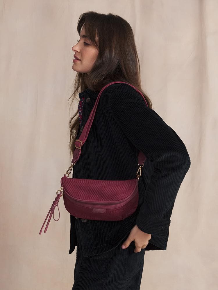 Sac banane Jazaban - Couleur rose/rouge - Pour Femme - TBS - Taille TU