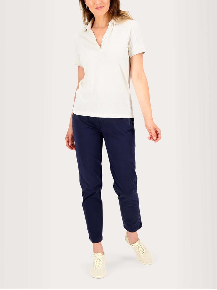 Polo manches courtes Adinapol - Couleur blanc/ecru - Pour Femme - TBS - Taille 38