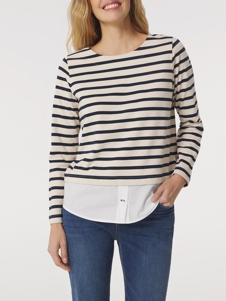 Sweat Aliyaron - Couleur bleu marine - Pour Femme - TBS - Taille M