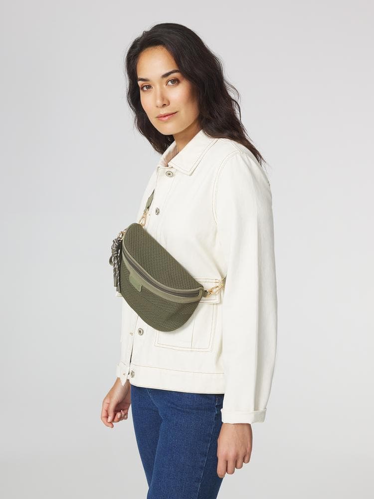 Sac banane Jazaban - Couleur vert - Pour Femme - TBS - Taille TU