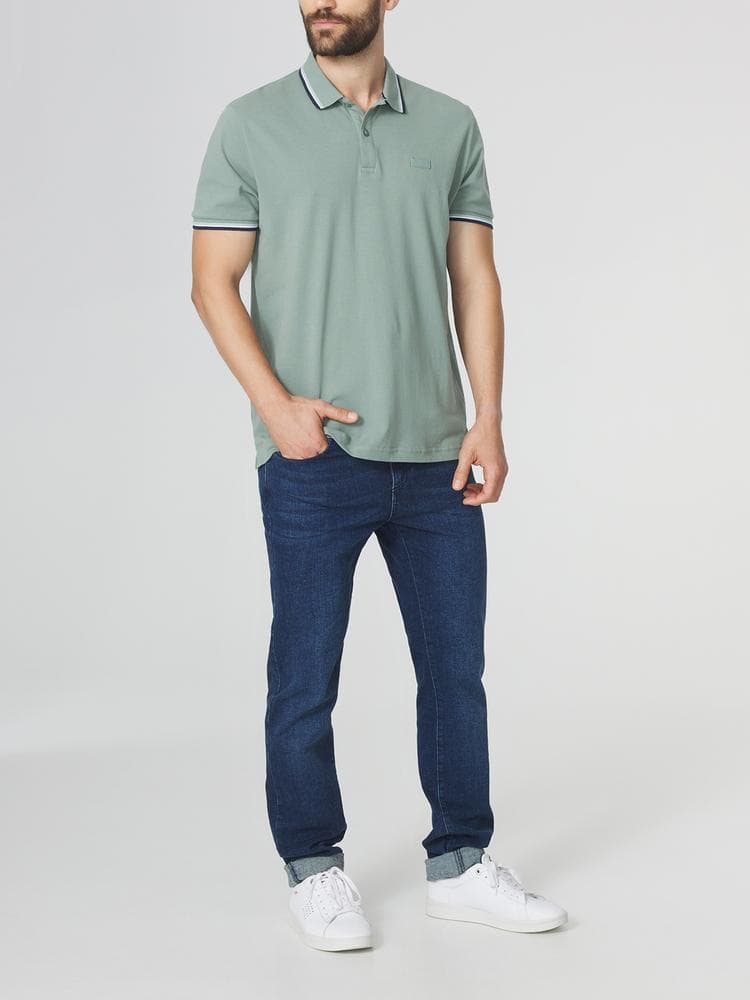 Polo manches courtes Yvanepol - Couleur vert - Pour Homme - TBS - Taille L