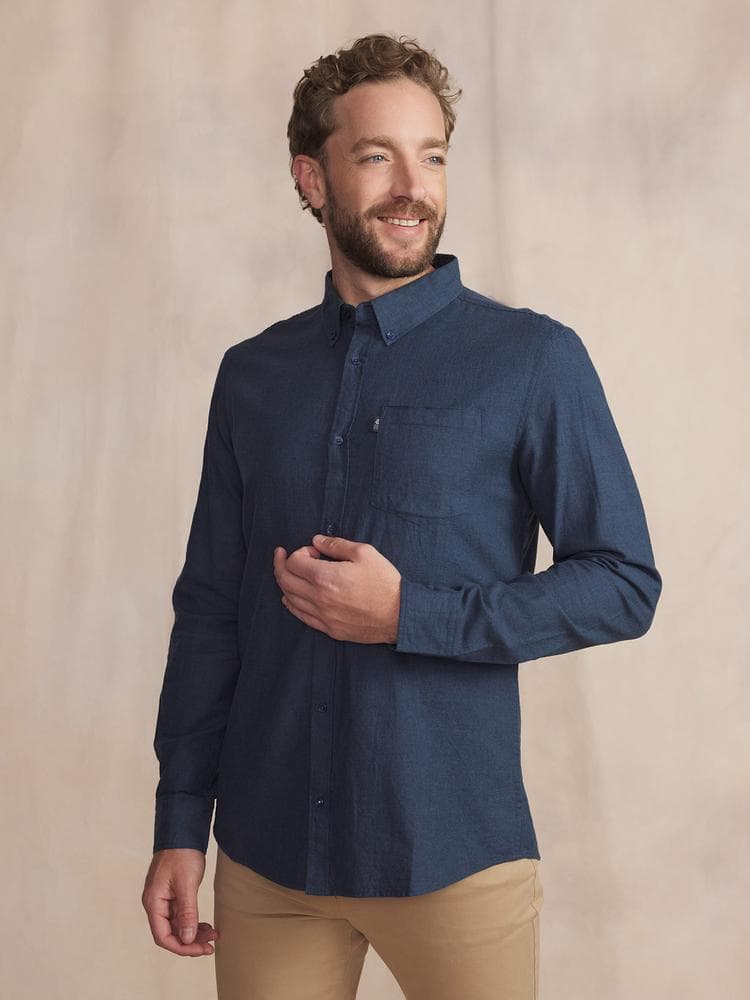 Chemise manches longues Berliche - Couleur bleu - Pour Homme - TBS - Taille 3XL