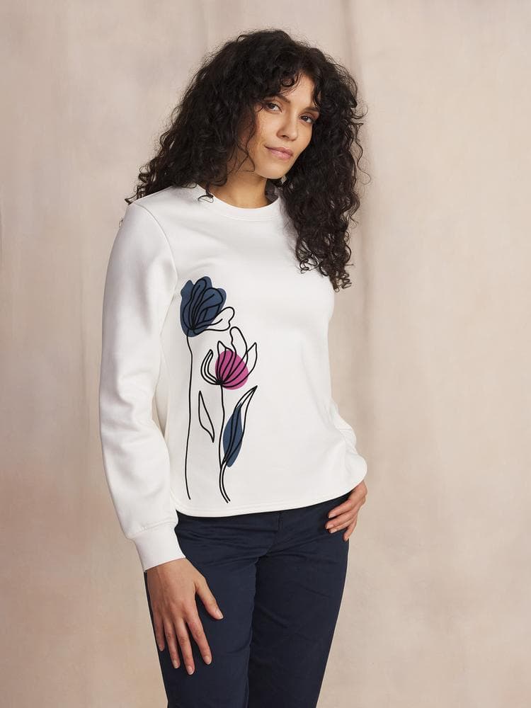 Sweat Hildaron - Couleur blanc/ecru - Pour Femme - TBS - Taille XXL