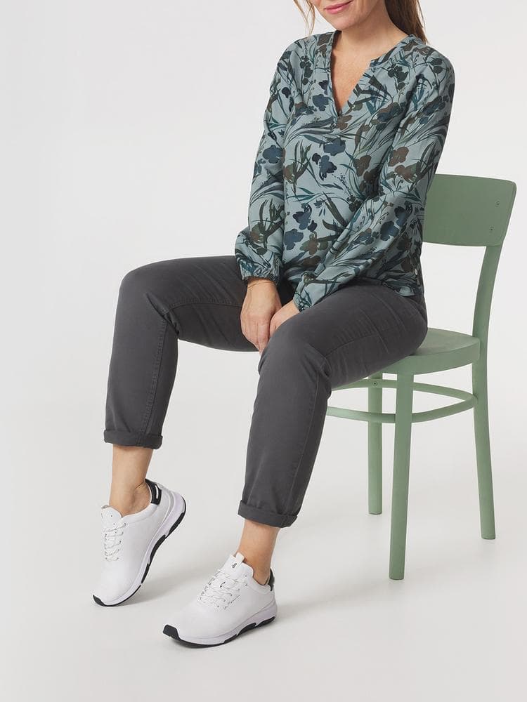 Blouse col v Blomymis - Couleur vert - Pour Femme - TBS - Taille 44