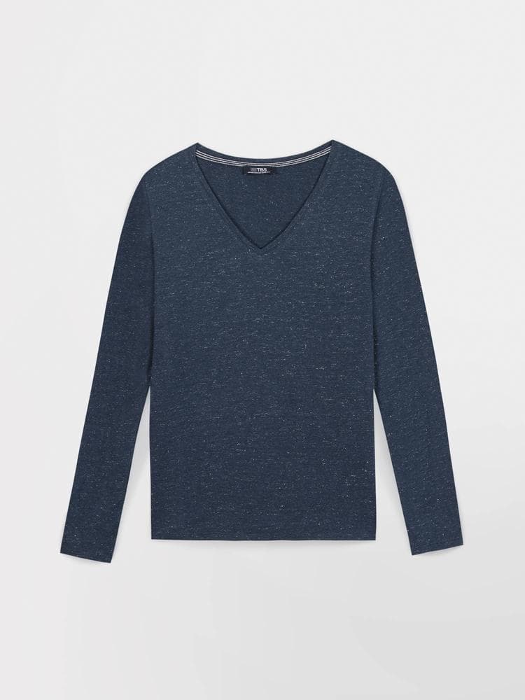 T-shirt manches longues Adinalon - Couleur bleu - Pour Femme - TBS - Taille XXL