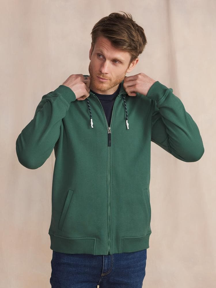 Sweat zippé Julinzip - Couleur vert - Pour Homme - TBS - Taille 3XL