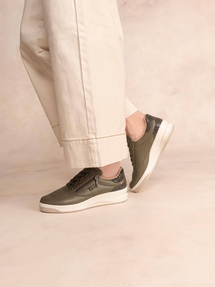 Baskets made in France Brazip2 pour Femme - Couleur vert - TBS - Pointure 38