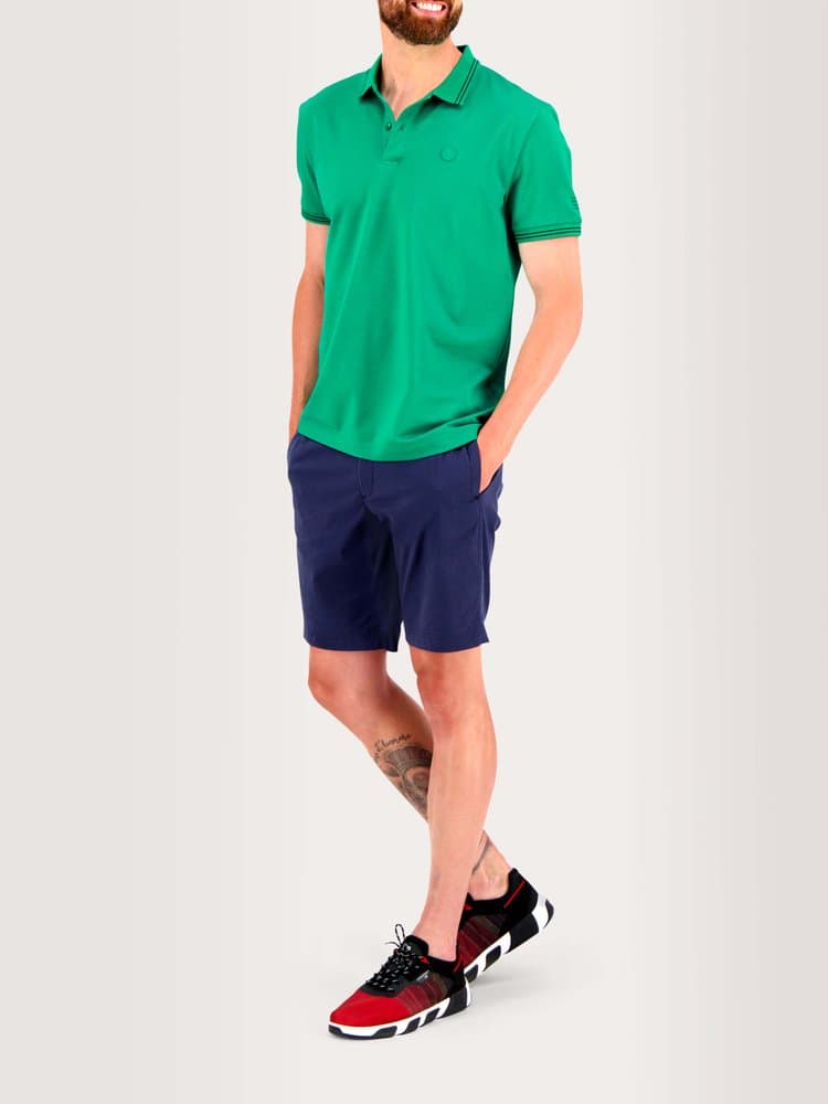 Polo manches courtes Attonpol - Couleur vert - Pour Homme - TBS - Taille L