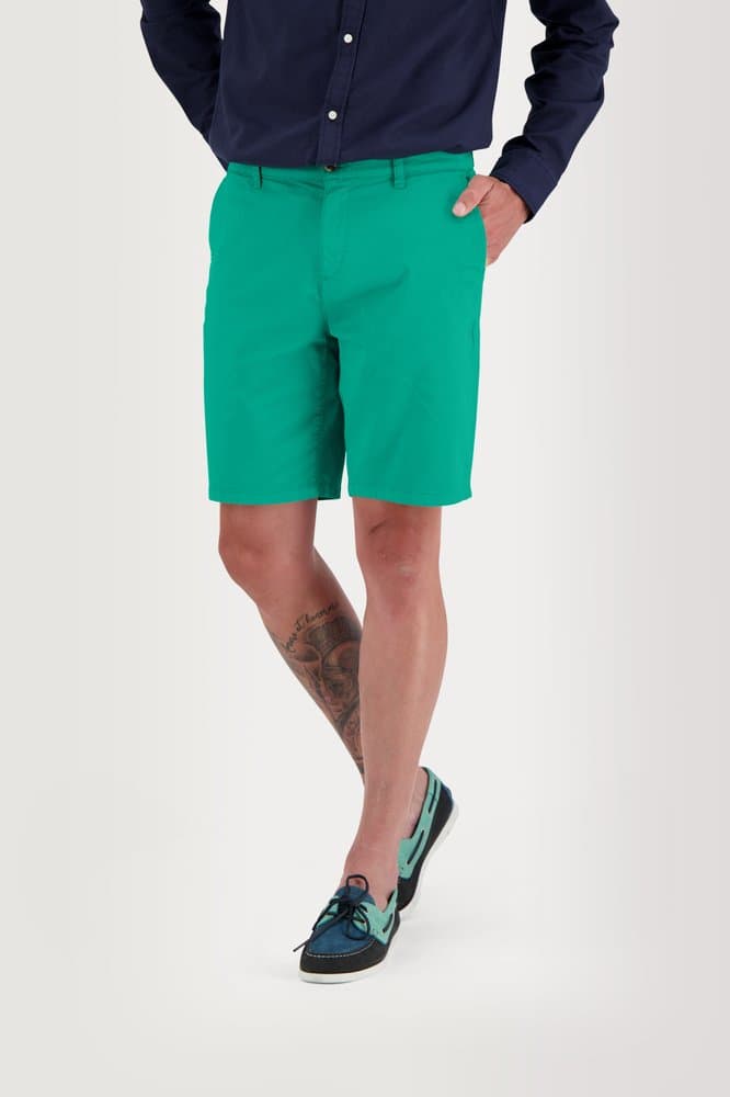 Bermuda ceinture droite avec passants Arturber - Couleur vert - Pour Homme - TBS - Taille 44