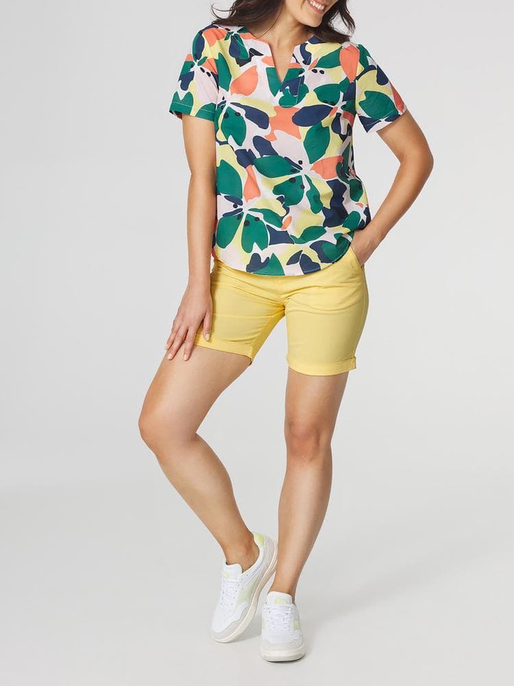 Blouse col v Aglaemis - Couleur vert - Pour Femme - TBS - Taille 42