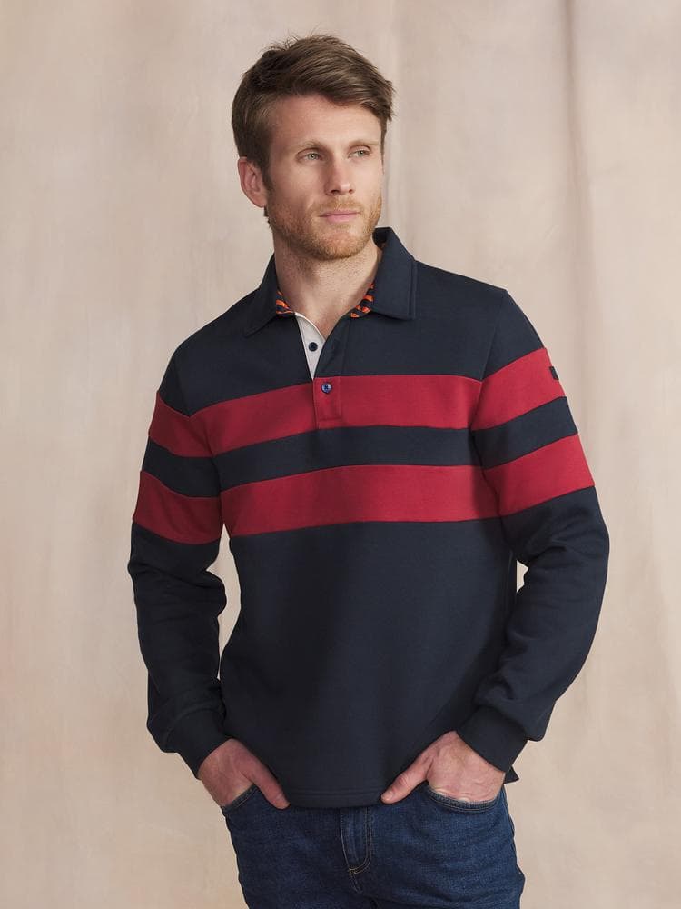 Pull col camionneur Rislocam - Couleur bleu marine - Pour Homme - TBS - Taille 4XL