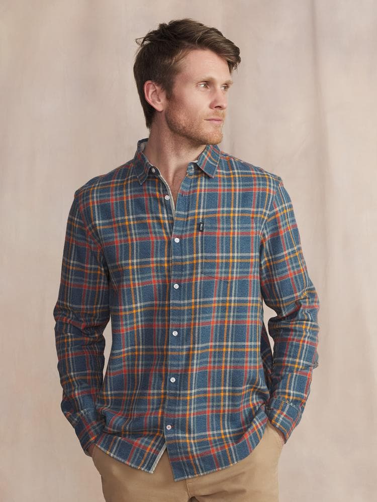 Chemise manches longues Frankche - Couleur bleu - Pour Homme - TBS - Taille S