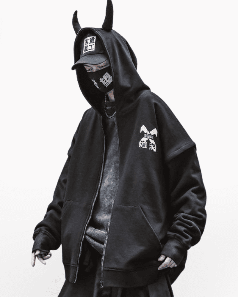 Techwear Teufelshorn Hoodie