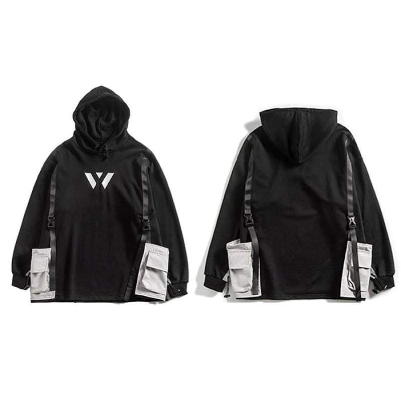 Techwear Softshell-Pullover Hoodie