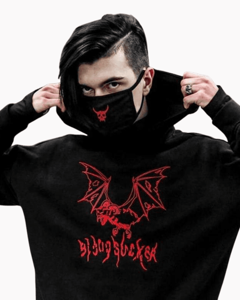 Techwear Street Goth Hoodie