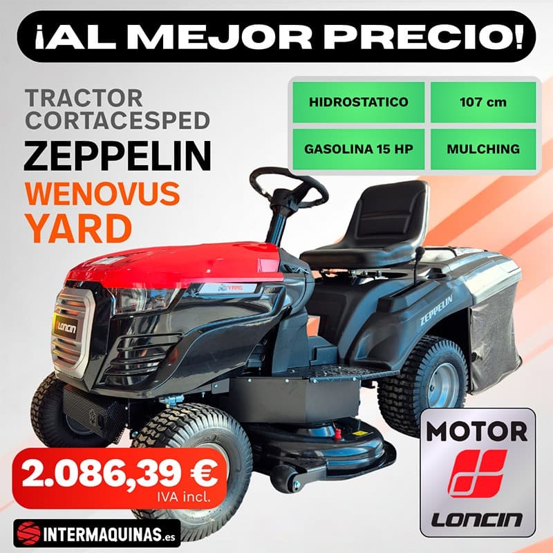 Zeppelin -Rasenmähertraktor YARD 1070 mm, Loncin, 546 cm³