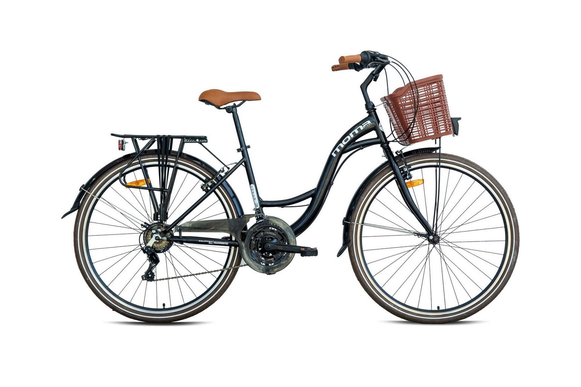Bicicleta da cidade Urban 28 Preta - L