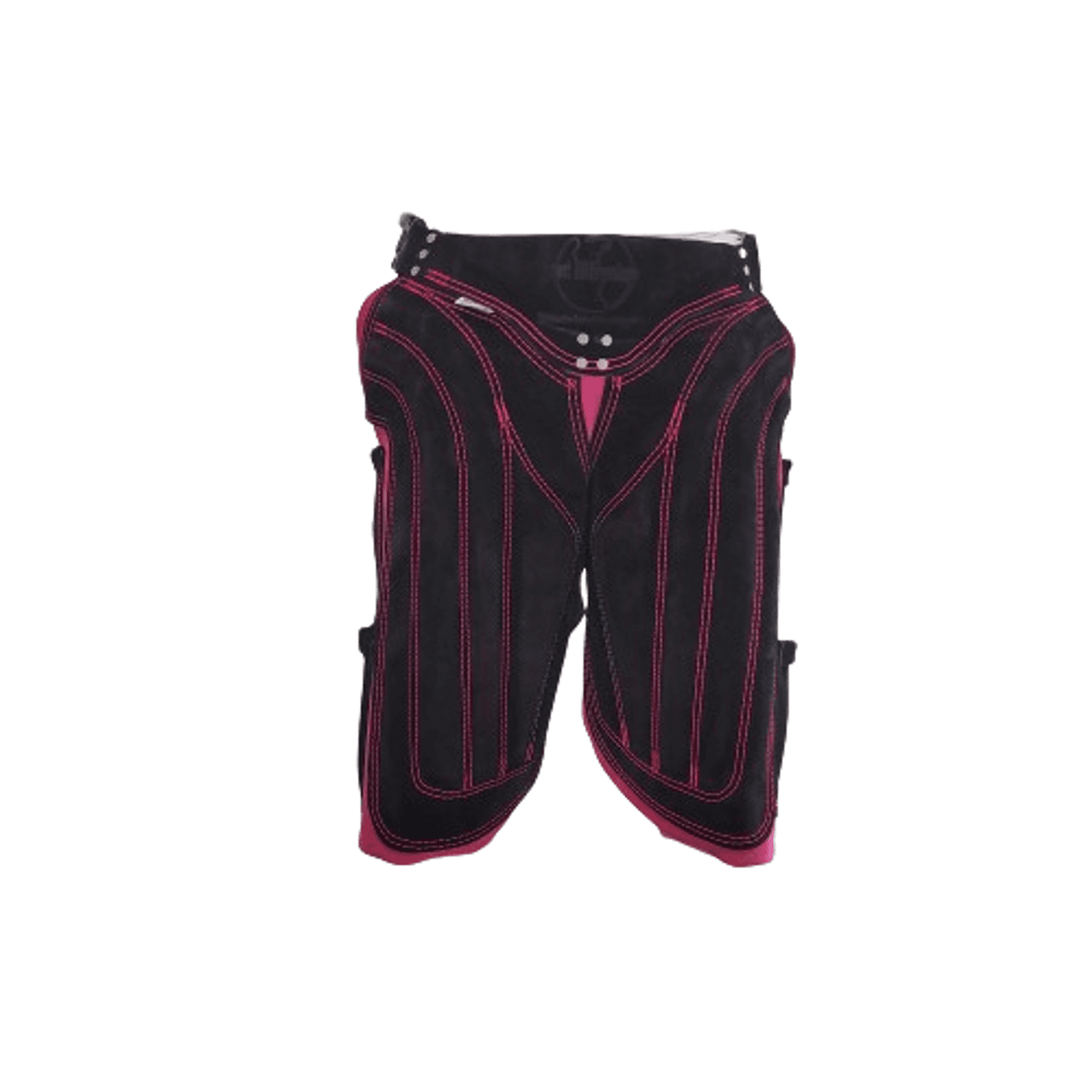 TABLIER Cuir Slim Court 3RD MILLENNIUM Rose/Black Court