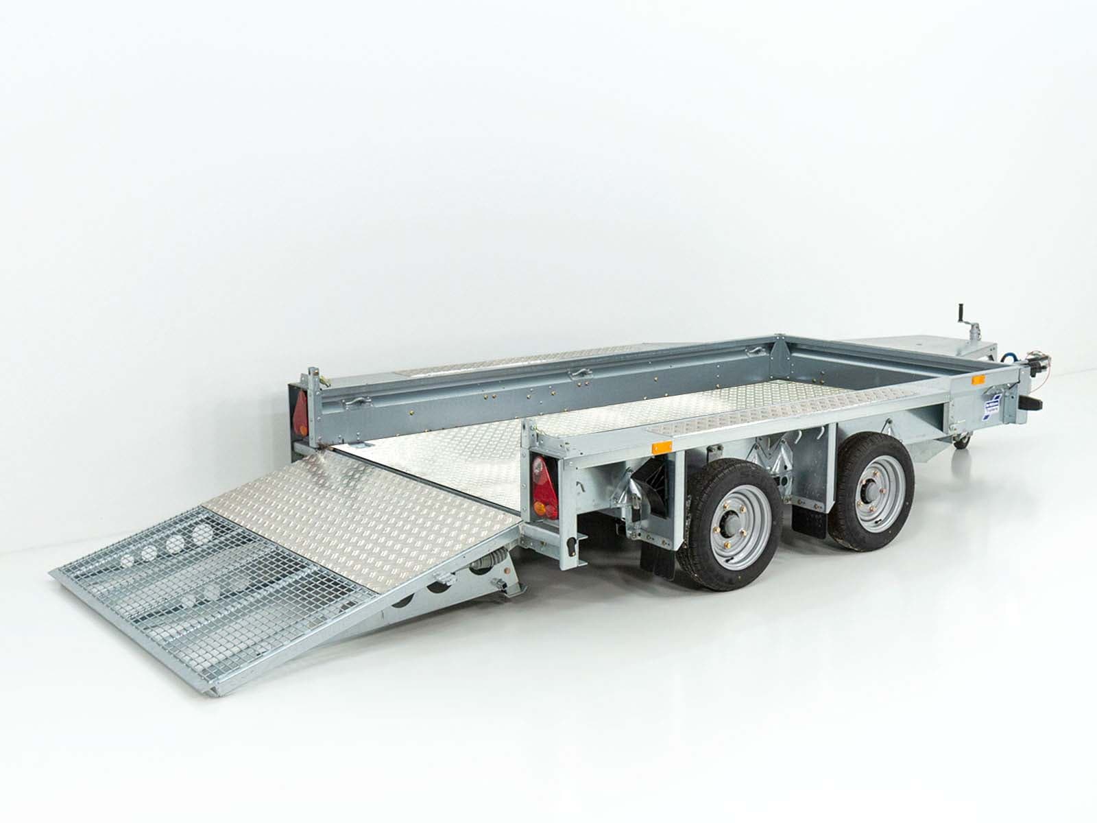 Ifor Williams Baumaschinenanhänger GX125 157×366 3,5t | Rampe 1,2m | Aluboden-Neu