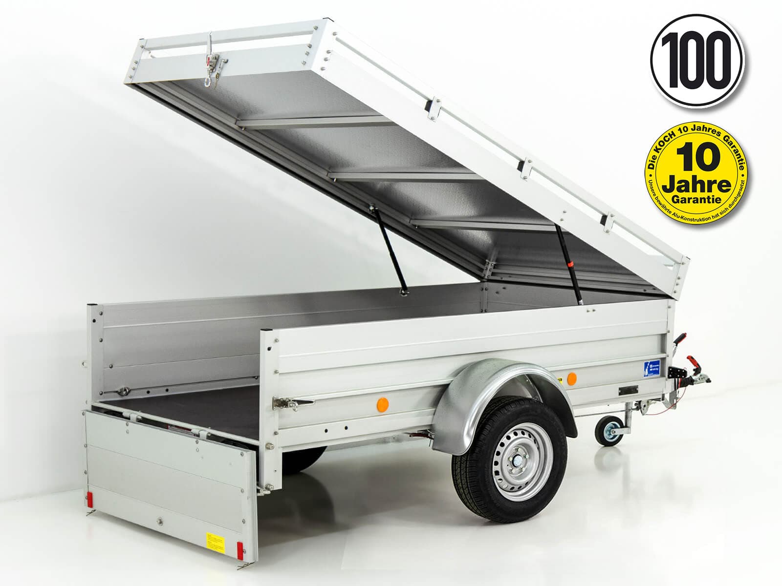 Deckelanhänger 105x205cm Höhe:50cm 1000kg | Typ B1000-Neu