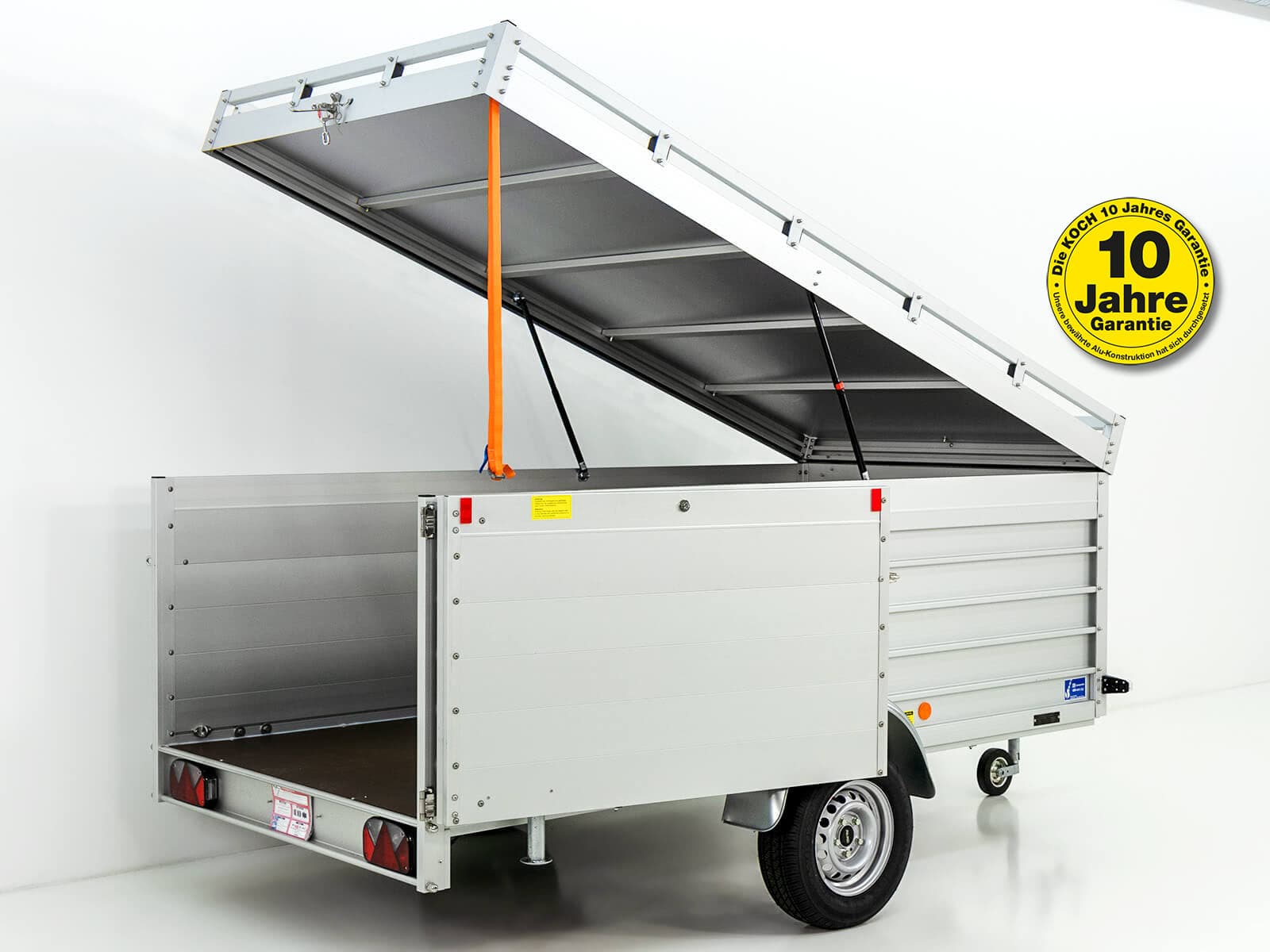 Deckelanhänger 150x300cm Höhe: 95cm 750kg | Typ U7 | Seitentür-Neu