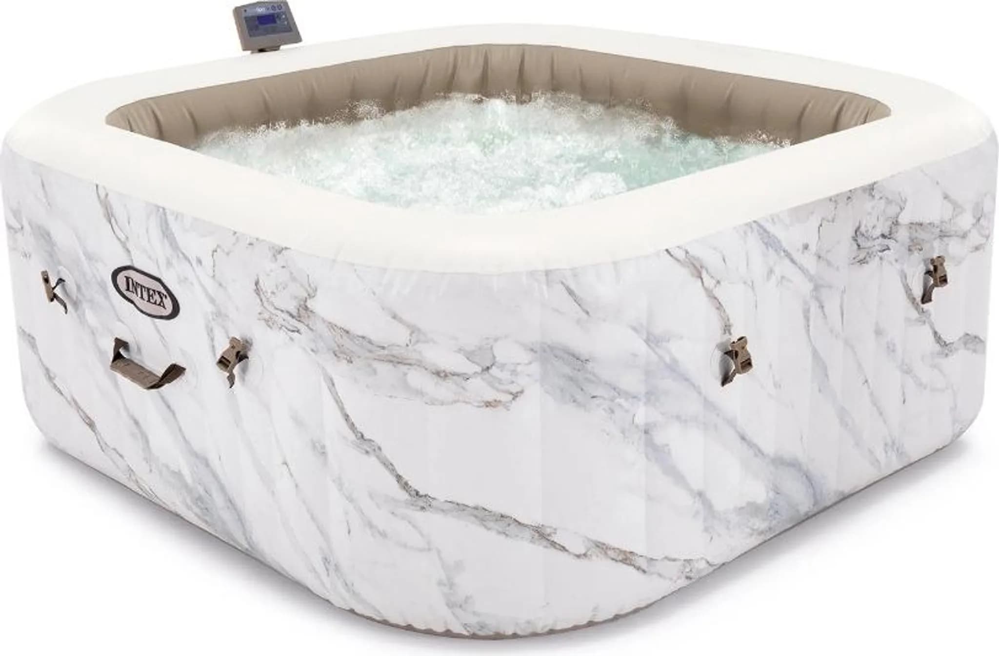 Quadratisches aufblasbares Bi-Zone Calacatta-Spa - 4-Sitzer