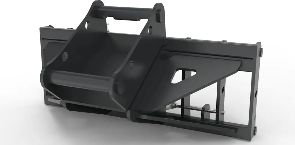 Joma-Tech Adapter von Bagger auf Euroaufnahme, Euroadapter Lehnhoff MS08 / SW08 mechanische Verriegelung