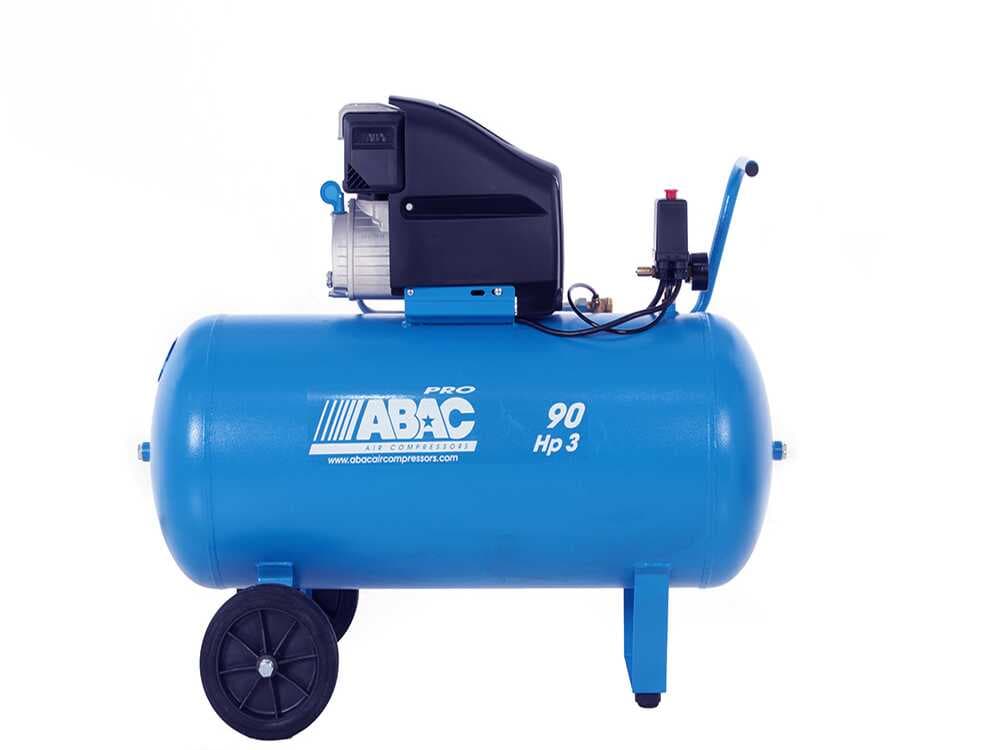 Abac Estoril L30P – Fahrbarer Elektroluftkompressor – 3-PS-Motor – 90 Liter