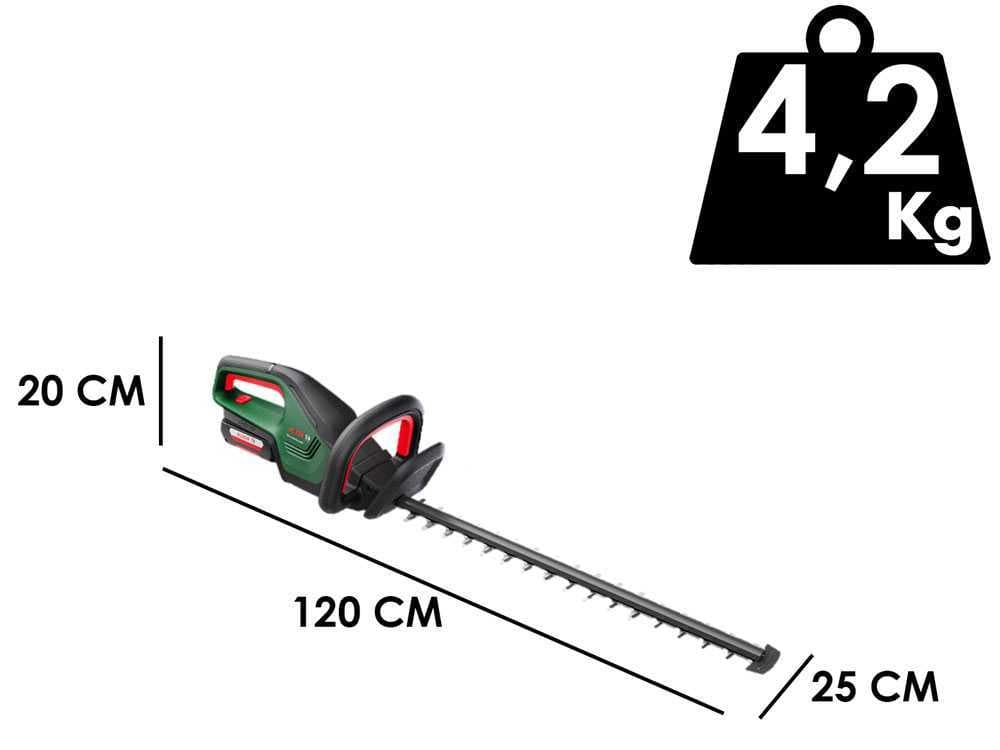 Akku-Heckenschere Bosch AdvancedHedgeCut 36 - Schwertlänge 65 cm - 36V 2 Ah