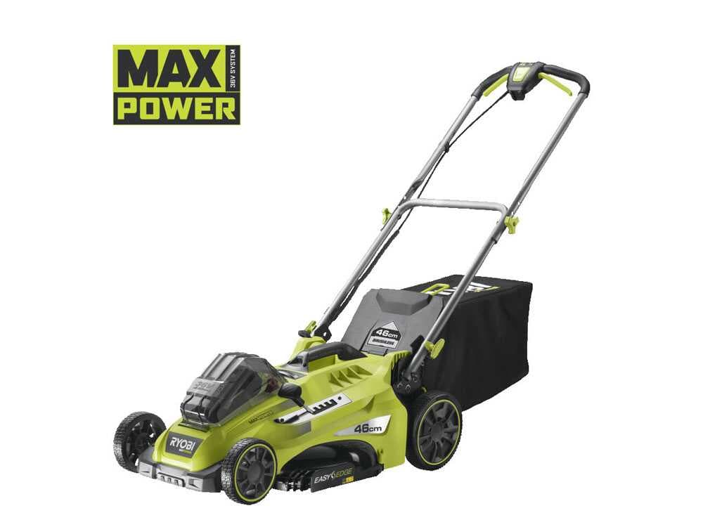 Akku-Rasenmäher RYOBI RLM36X46H50PG - MAX POWER 36V - 5Ah - 45 l Grasfangkorb - 46 cm Schnittbreite