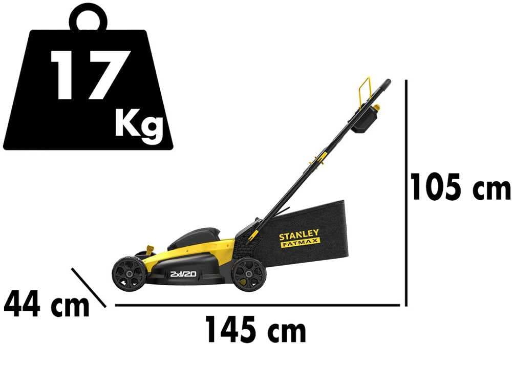 Akku-Rasenmäher STANLEY FATMAX SFMCMW2651M - 2 Akkus 18V/4Ah - Schnittbreite 40 cm