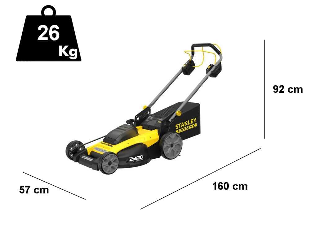 Akku-Rasenmäher Stanley SFMCMWS251M-QW 18V - 2x 4.0 Ah