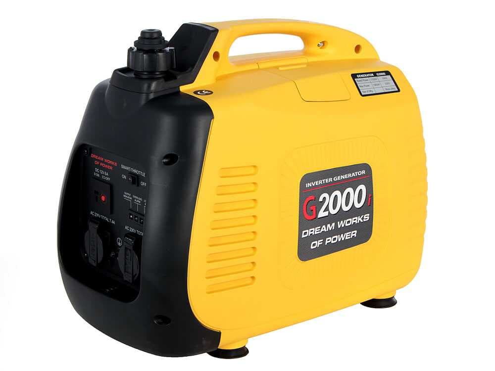 AMA G1000i - Leiser tragbarer Inverter-Stromerzeuger 0.95 kW - Dauerleistung 0.85 kW - 230V