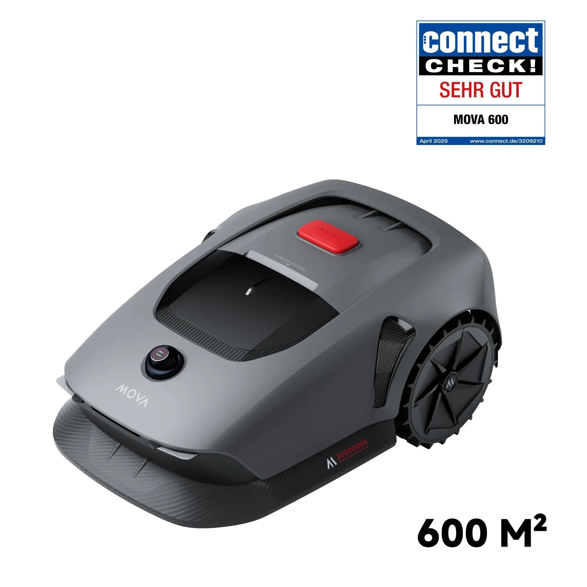 MOVA 600 Robot tondeuse sans fil, cartographie UltraView™ 600 m², prévention intelligente obstacles, contrôle application mobile