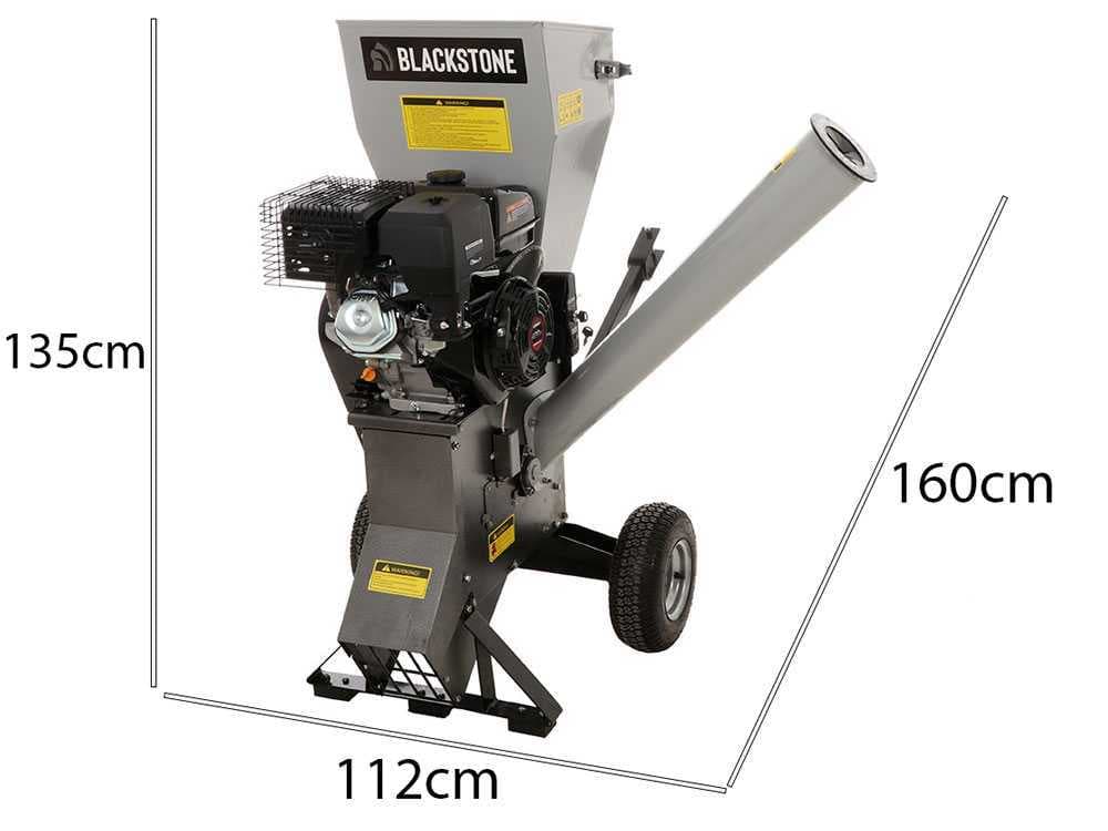 Benzin Häcksler BlackStone CSB150E-L- Häcksler mit Verbrennungsmotor - Loncin Benzinmotor 15 PS - Elektrostarter