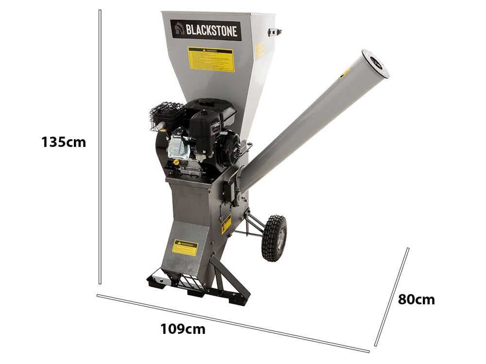 BlackStone CSB70B - Benzin Häcksler - Benzinmotor Briggs & Stratton 6.5 PS