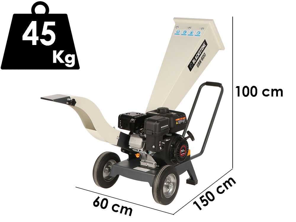 BlackStone GBK 600 - Benzin Häcksler , Benzin Motor 7 PS