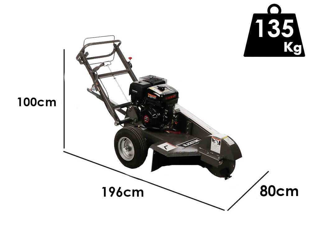 BlackStone SG 420 L ES PRO - Baumstumpffräse - Loncin-Motor 420ccm - Schneidegerät mit 8 Wolframkarbidhämmern