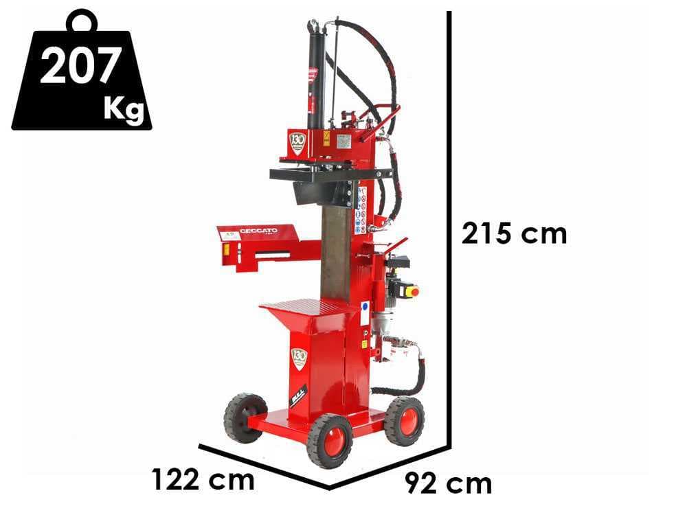 Ceccato BULL SPLE13R4T - Elektrischer Holzspalter - Stehend - 400V