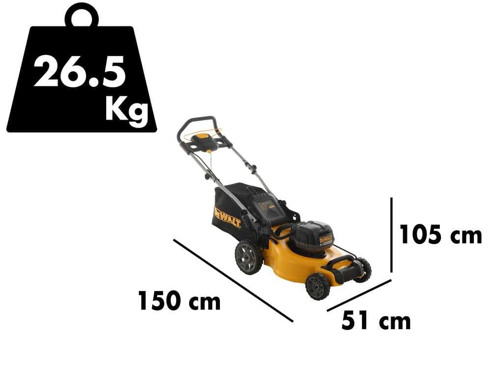 DeWalt DCMW564P2-QW -Akku-Rasenmäher - Schnittbreite 48 cm - 36V - SOLO - OHNE AKKU UND LADEGERÄT