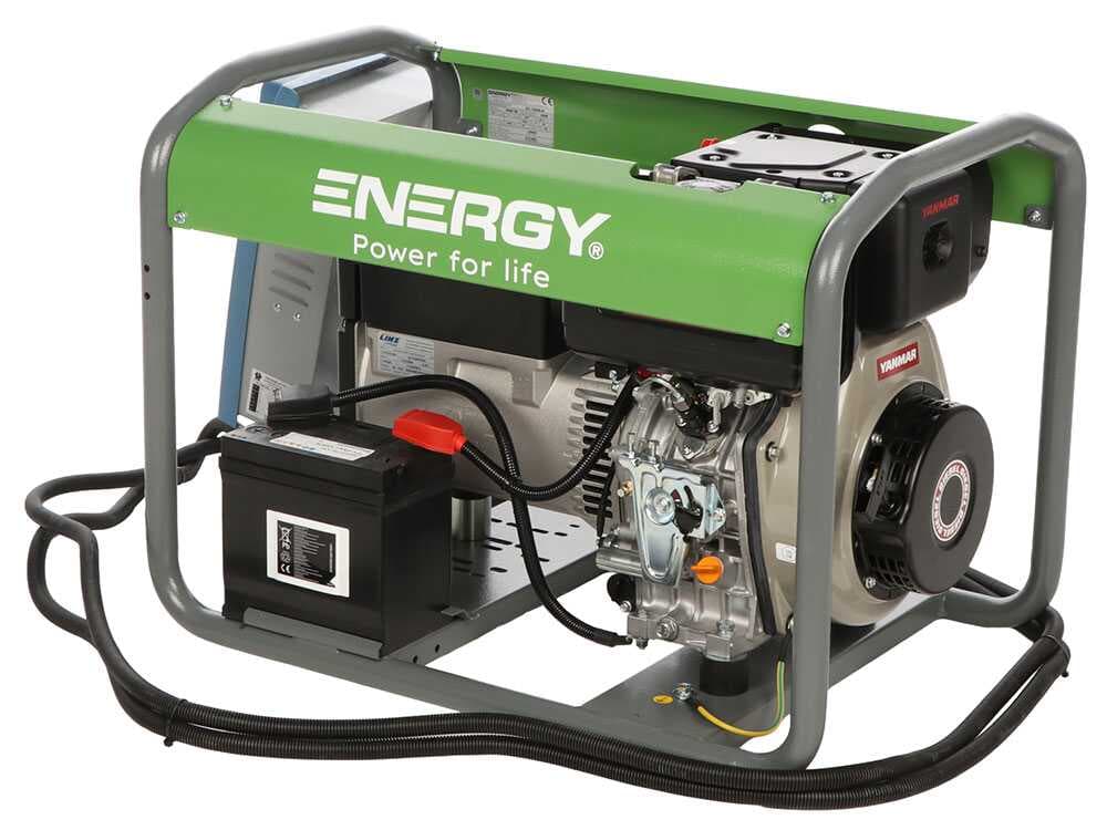 Energy EY-7MDE-A AVR - Diesel-Stromgenerator mit AVR 5 kW - Dauerbetrieb 4,5 Einphasig + ATS