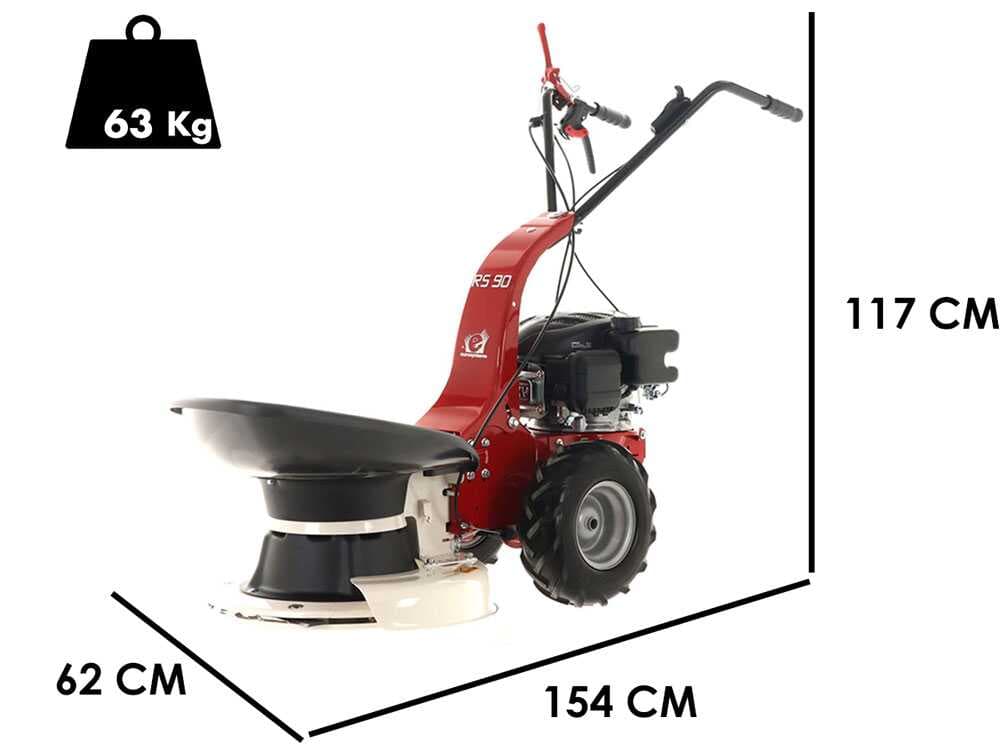 Eurosystems RS90 – Mehrzweckgerät Scheibenmäher – Loncin 139 OHV