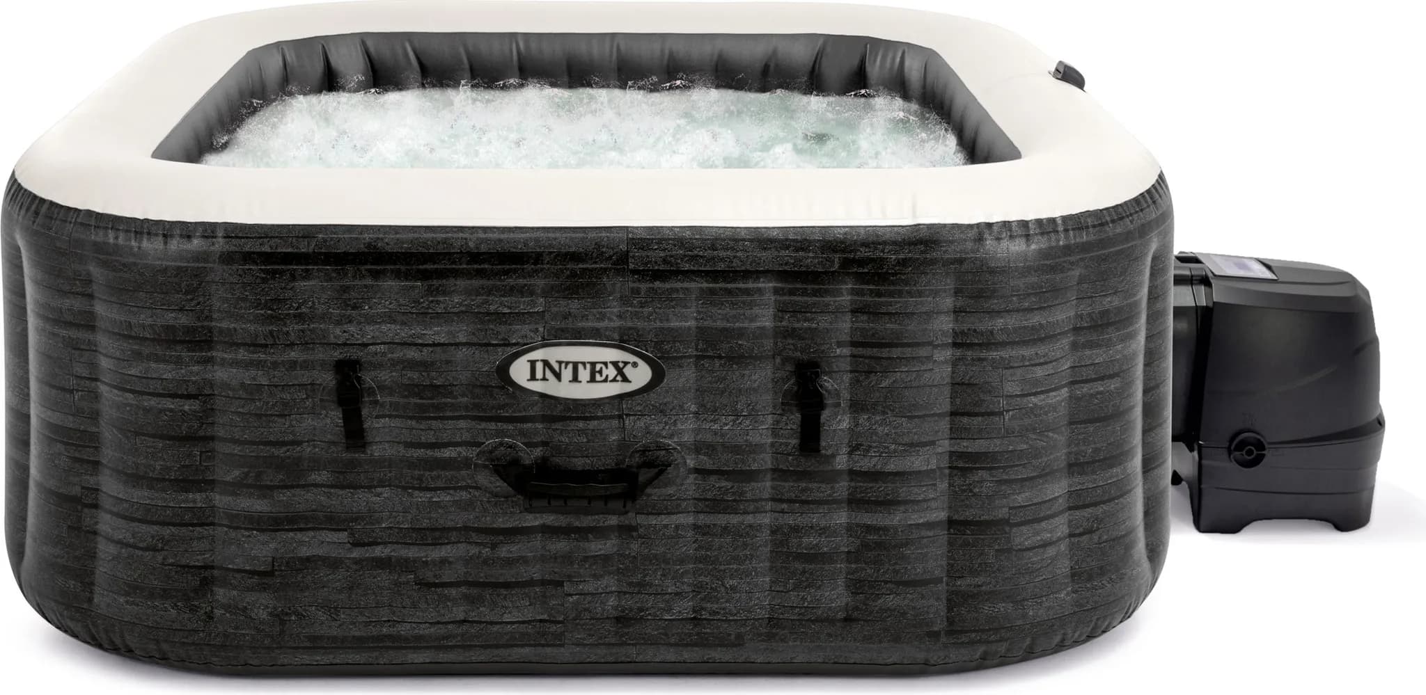 INTEX 28450NP - Whirlpool - PureSPA Greystone Deluxe (175x175cm) für 4 Personen