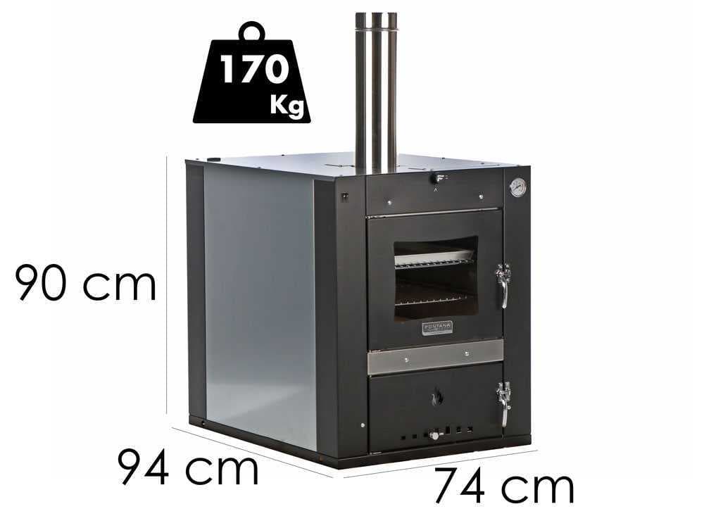 Fontana People - Einbau-Holzbackofen Fontana 80x45 cm