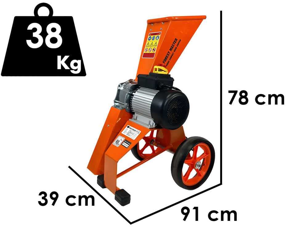 Forest Master FM4DDE-MUL-EU - Elektrischer Häcksler - 4 PS