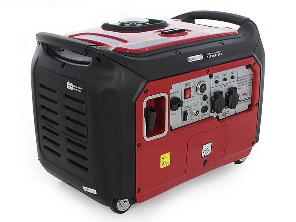 GeoTech PTGA 5000i - Leiser Inverter-Stromerzeuger 4 kW - Dauerleistung 3.5 kW - 230V + ATS