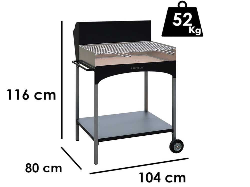 Grill Famur BK 8 ECO Holz/Kohlegrill