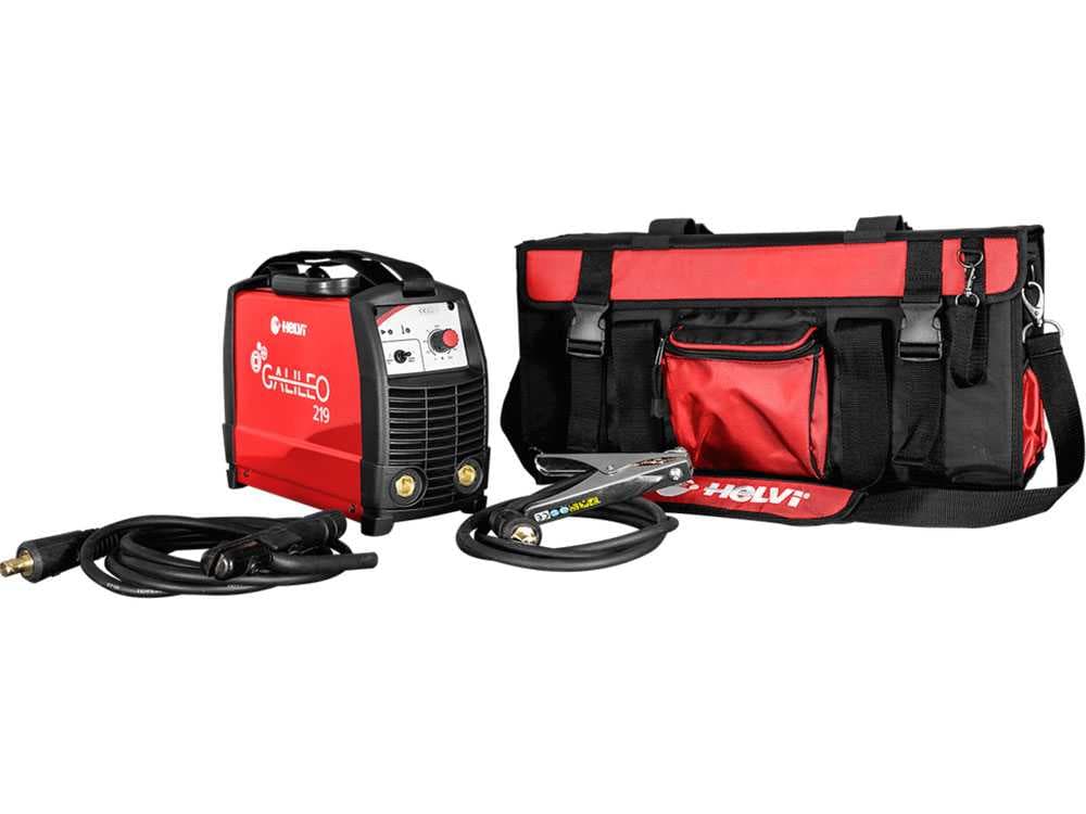 Helvi Galileo 219 - Inverter-Schweißgerät - MMA/TIG - 200A - Kit mit Tasche