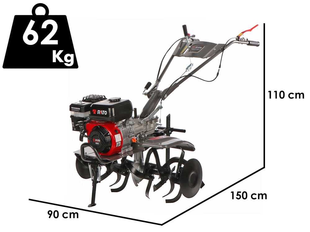 Italian Power RG 3.6-75Q-Z - Benzin Motorhacke 7 PS - Rato Motor R210