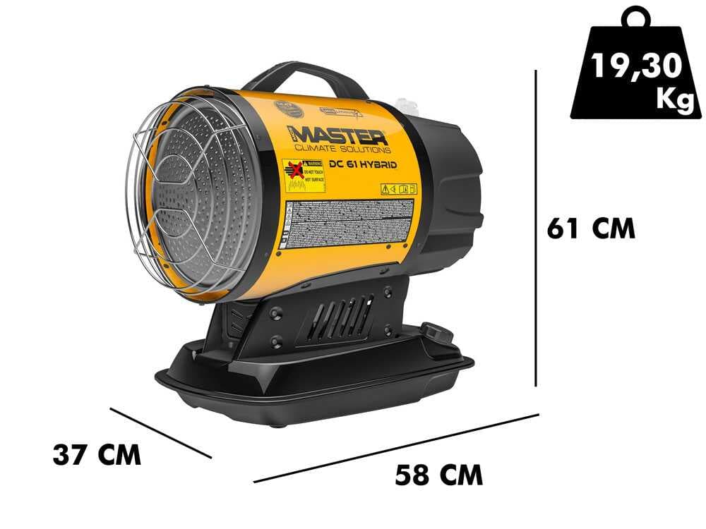 Master DC 61 Hybrid - Diesel Heizkanone - direkte Heizung